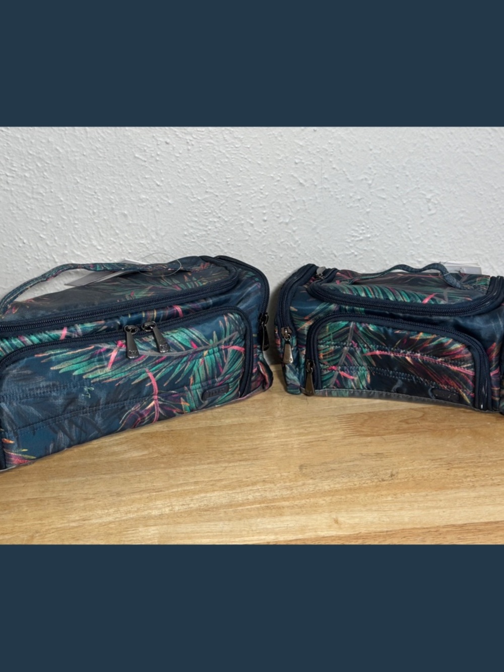 Lug Trolley Duo Tropical Multi NWT - Trolley & Trolley Mini Cosmetic Bags